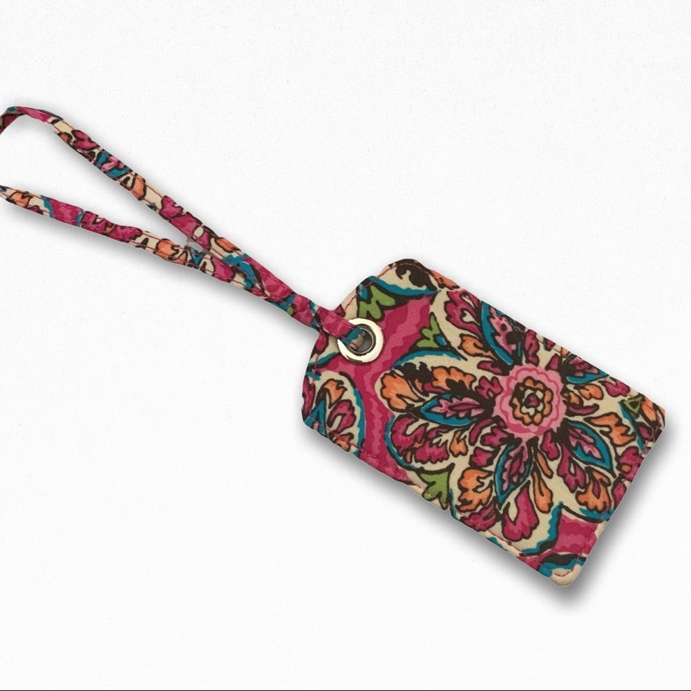 🆕 Vera Bradley Sunburst Floral Luggage Tag